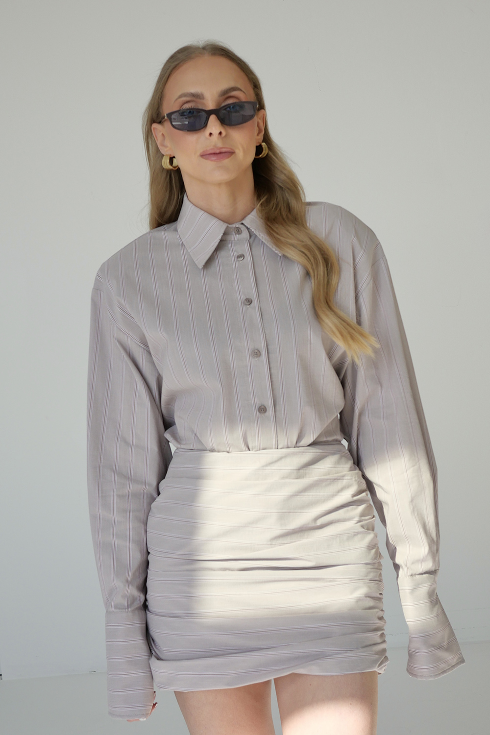 elegancki komplet damski beige