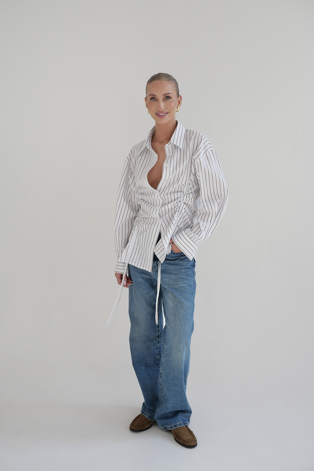 koszula damska w paski elegancka