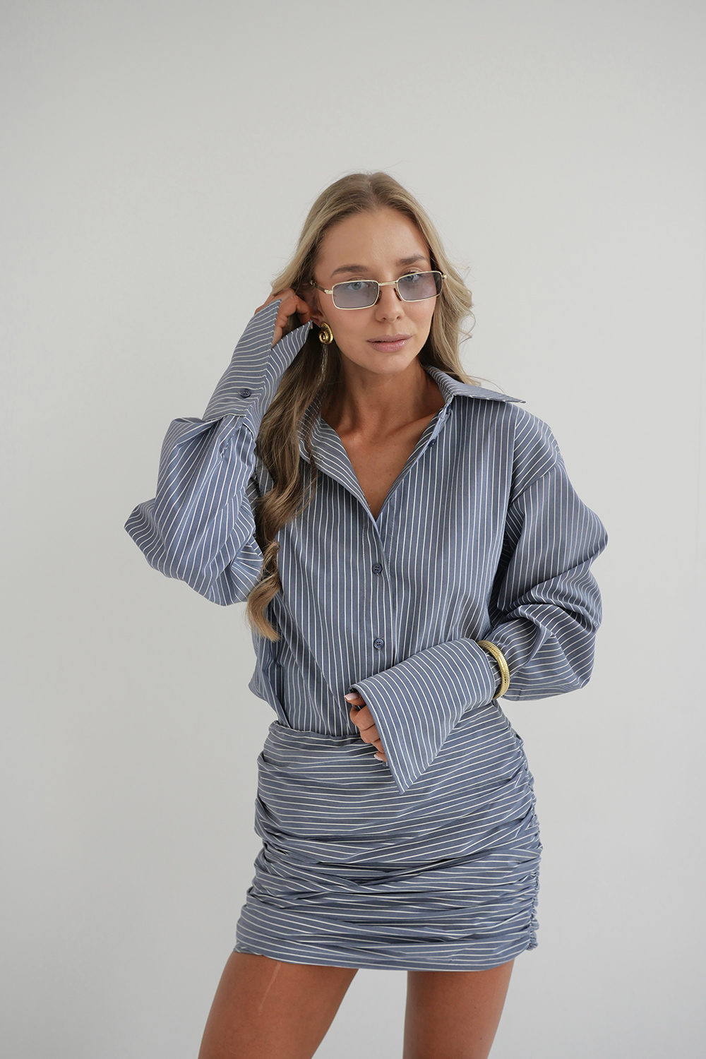 modny komplet damski paski