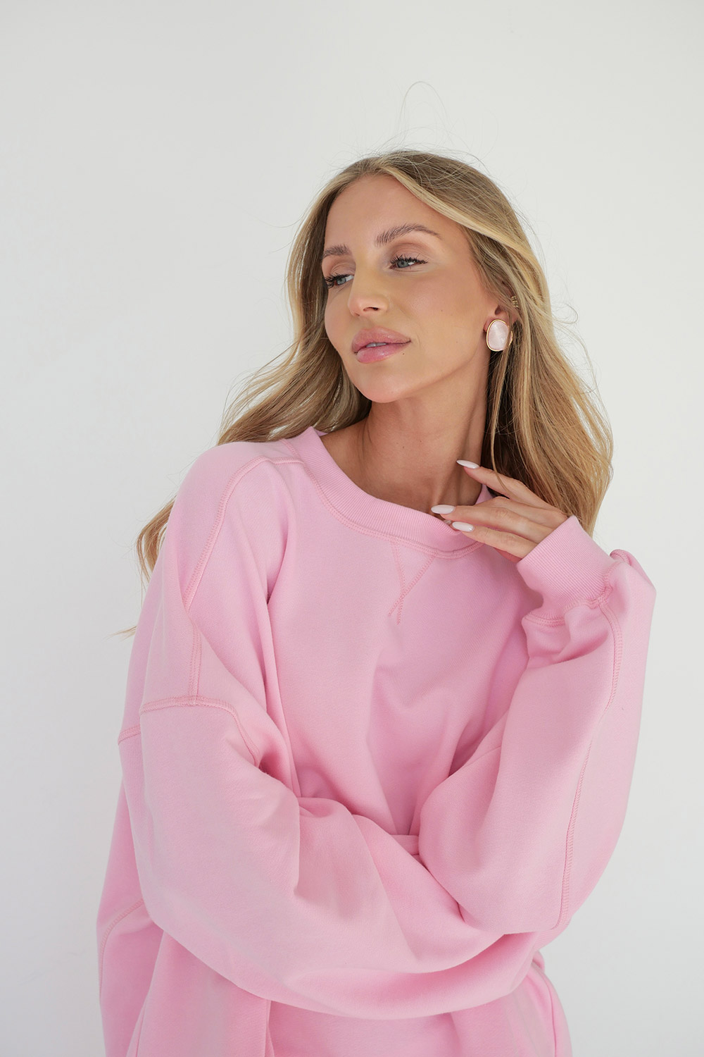 classy casual outfit pink women set