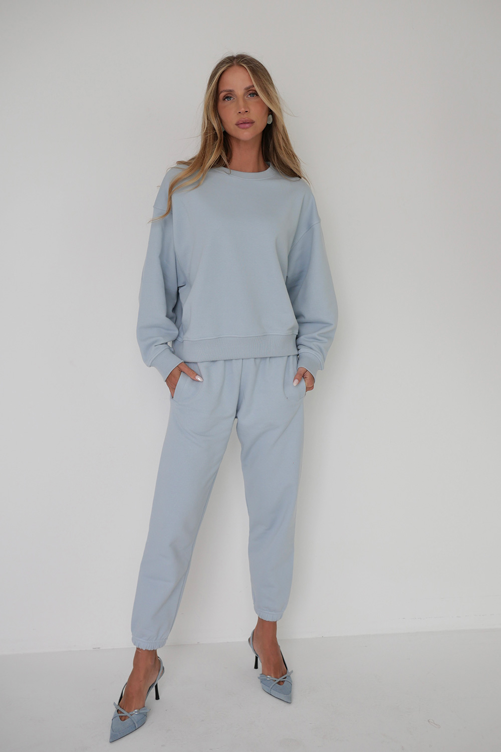dres damski blue wygodny komplet