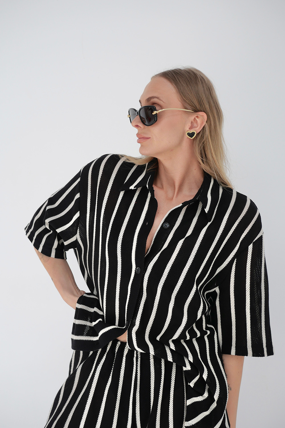 Komplet Set Positano Black Stripes - zdjęcie 2