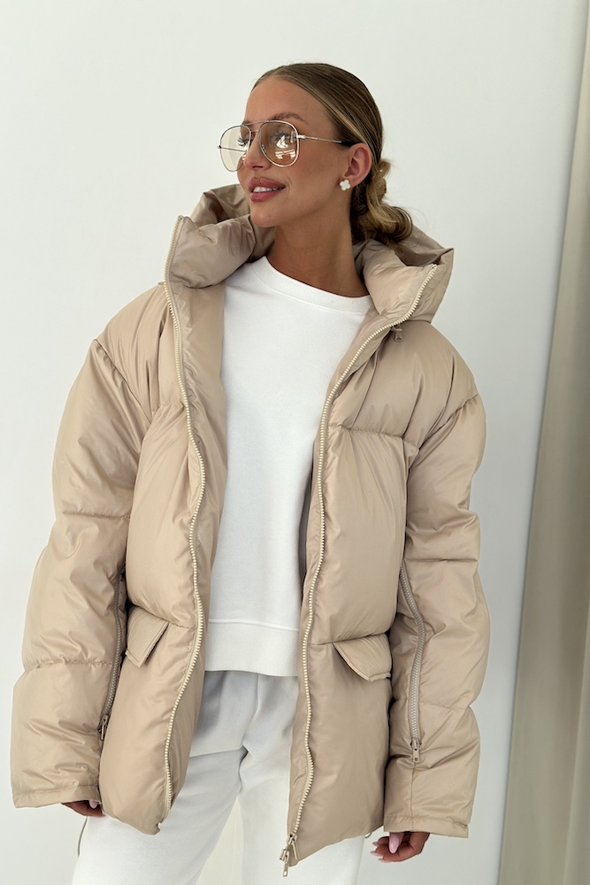 Kurtka puchowa Finne beige
