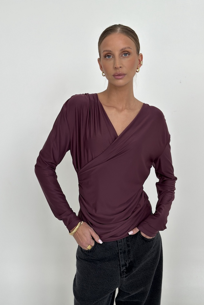 longsleeve Esme plum