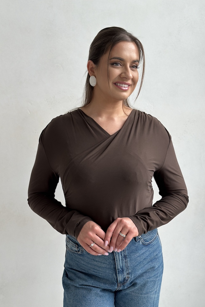 longsleeve damski Esme brown