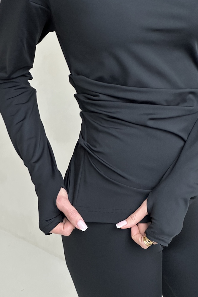 long sleeve damski Pilar graphite