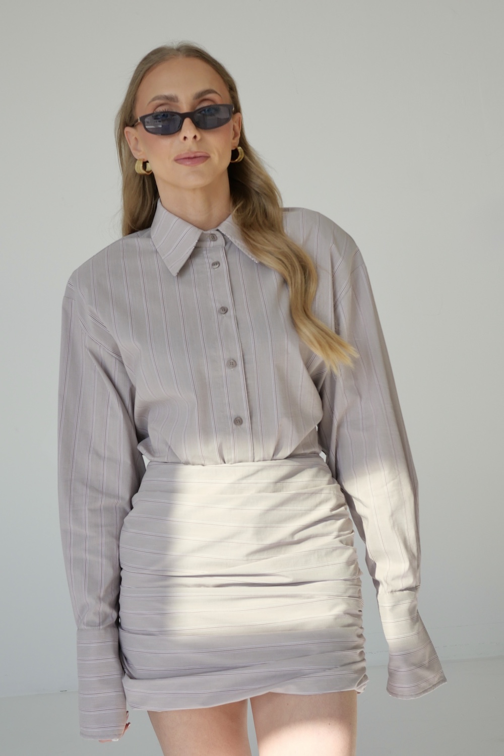 set Felice beige stripes