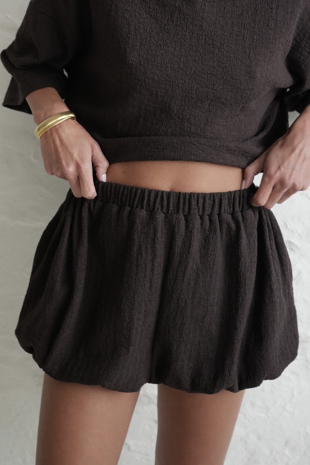 premium resort wear earthy neutral outfit